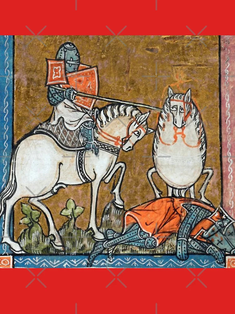 "The Fat Horse, on its Rider" medieval painting 11th century AD Classic T-Shirt