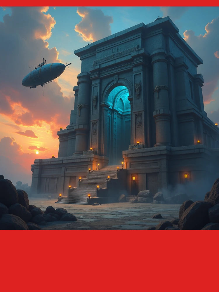 Dendera Temple Steampunk: Ruins of Steam and Silence Classic T-Shirt