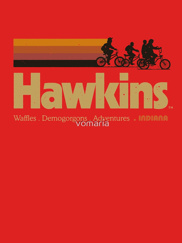 Visit Hawkins Indiana Vintage 80's TV Series Classic T-Shirt