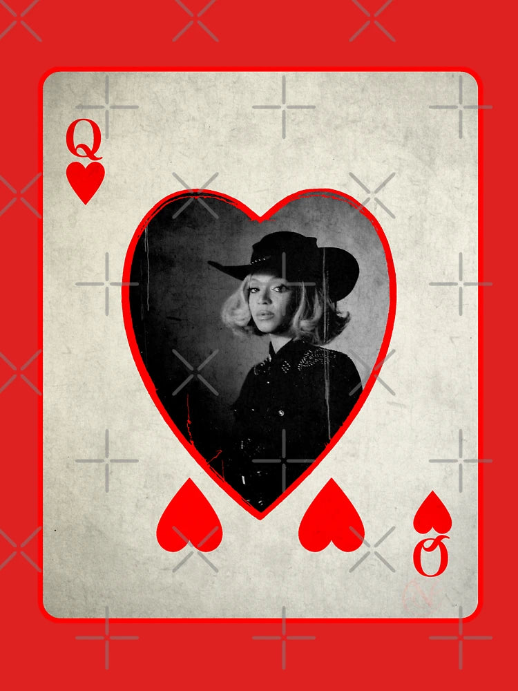 Cowboy Carter: Queen Of Hearts (16 CARRIAGES) {fan-art} Classic T-Shirt