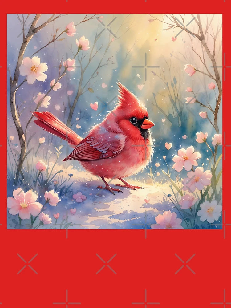 A Cute red cardinal bird Classic T-Shirt
