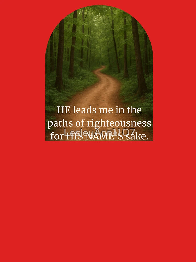 "Psalms 23:3b" Christian design template Classic T-Shirt