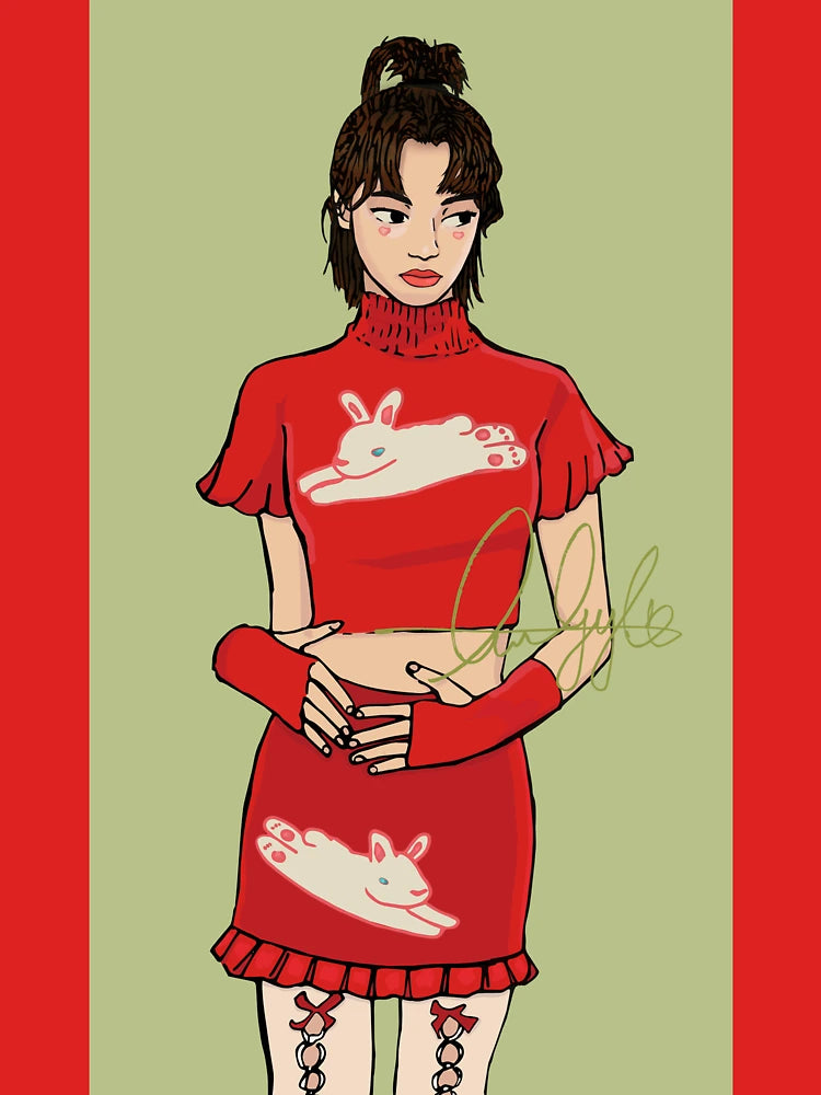 Red girl Classic T-Shirt