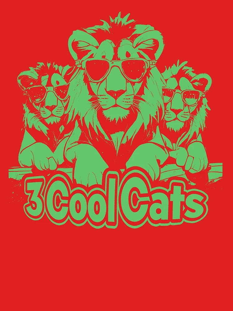 "3 Cool Cats" β Lion Crew Graphic Design Sherbert Flavour Classic T-Shirt