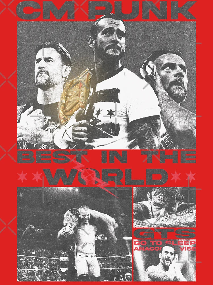 CM PUNK /// WWE Classic T-Shirt