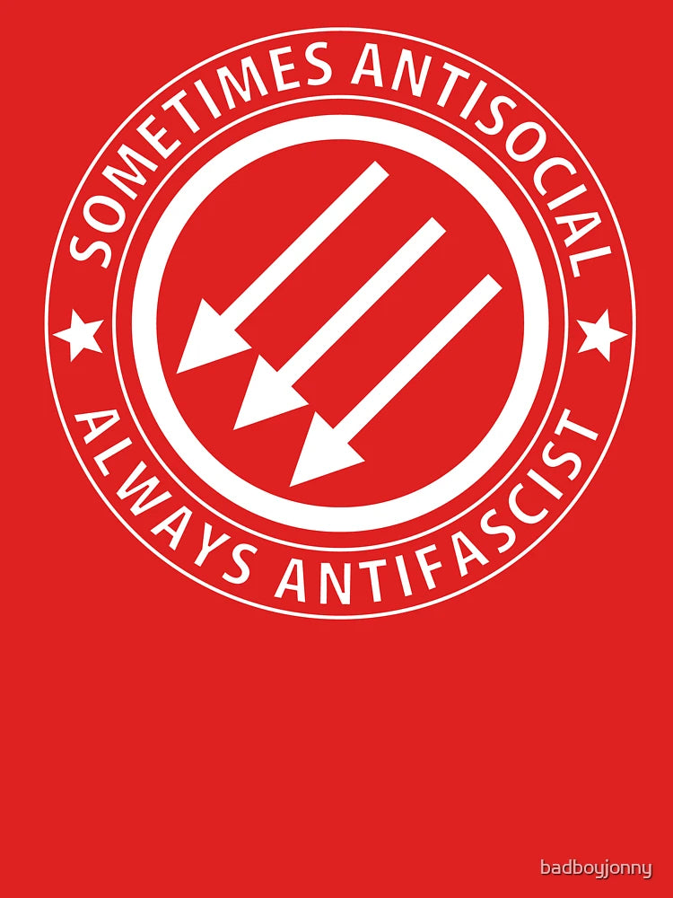 Sometimes antisocial always antifascist Classic T-Shirt