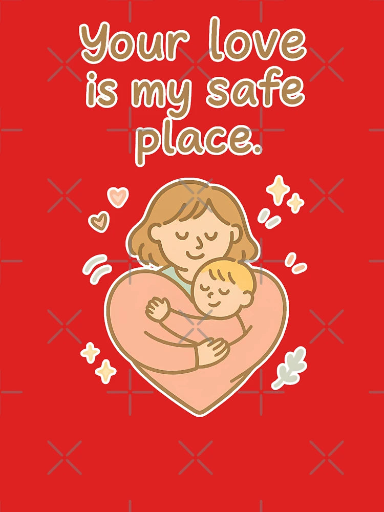 Your Love Is My Safe Place – Romantic Doodle Typography Classic T-Shirt