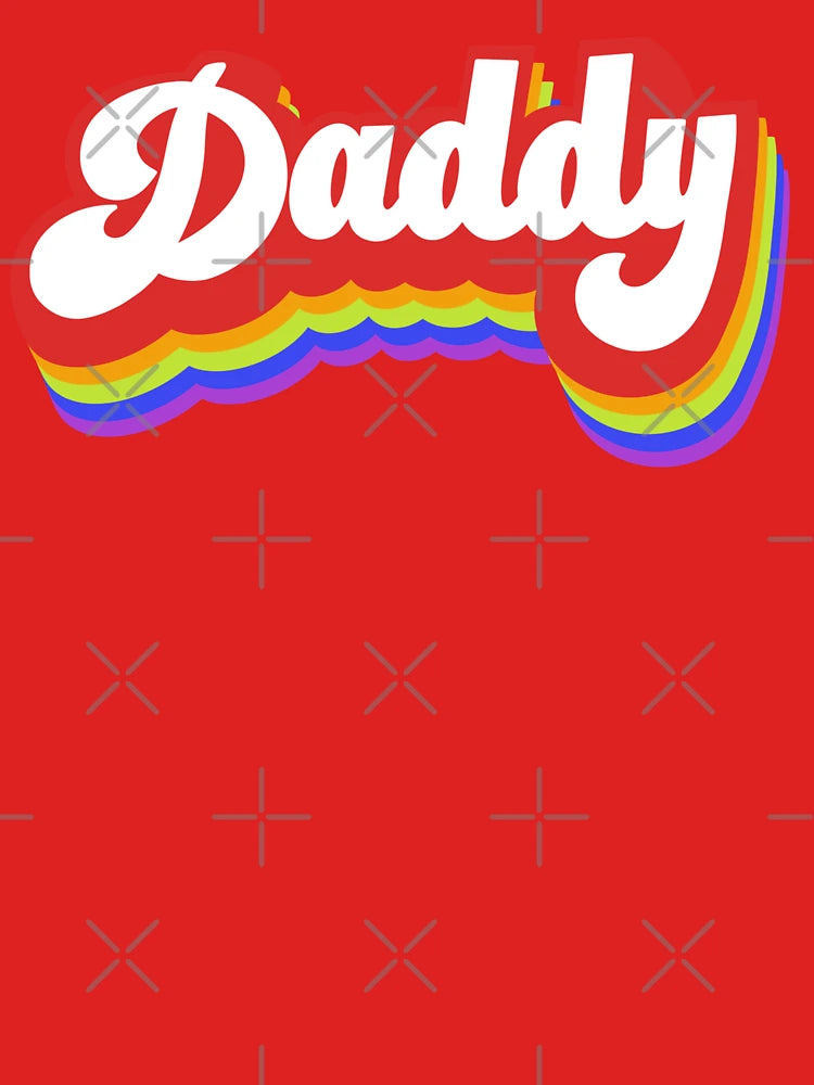 Rainbow Daddy Script Classic T-Shirt