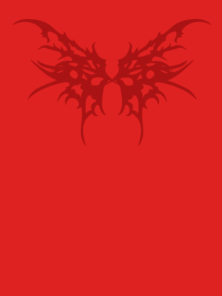 Red Cyber Sigilism Butterfly  Classic T-Shirt