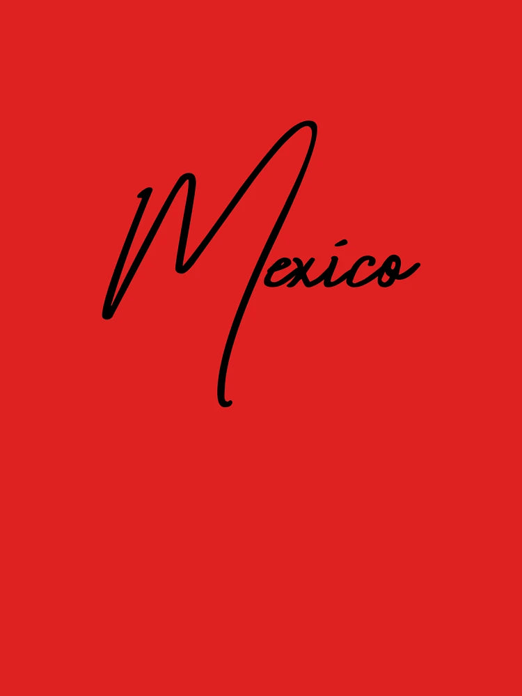 Mexico Typography Travel-Inspired Minimal Design Classic T-Shirt