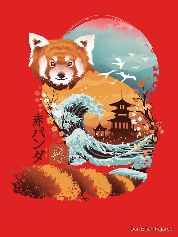 Ukiyo e Red Panda Classic T-Shirt