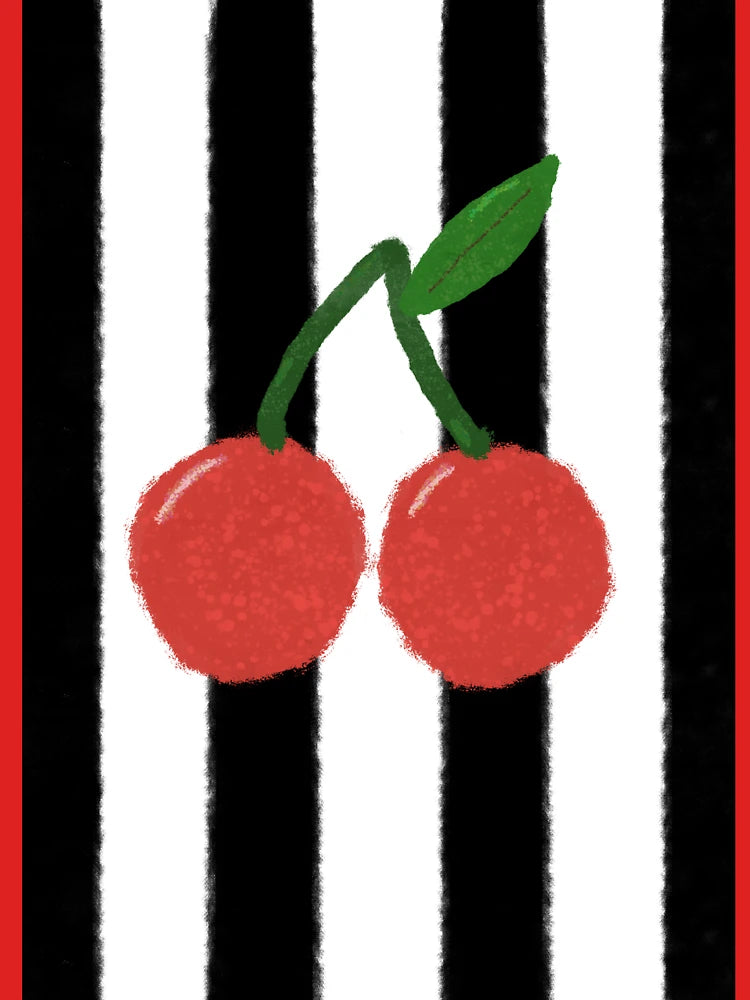 Striped Cherries Classic T-Shirt