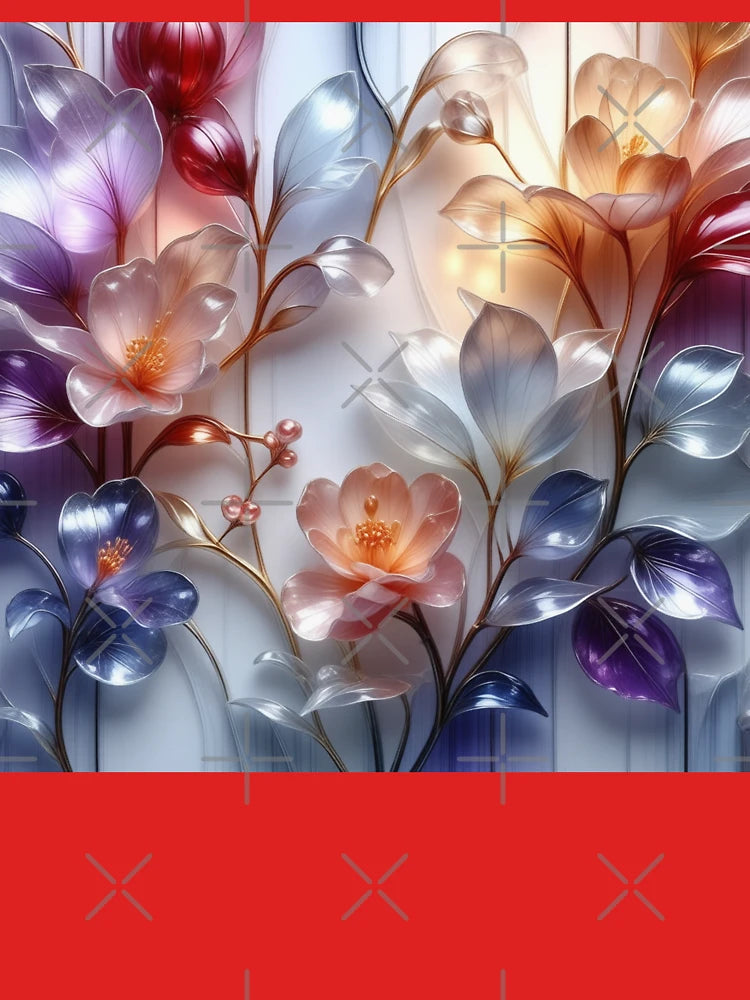 Coloured glass flowers Classic T-Shirt