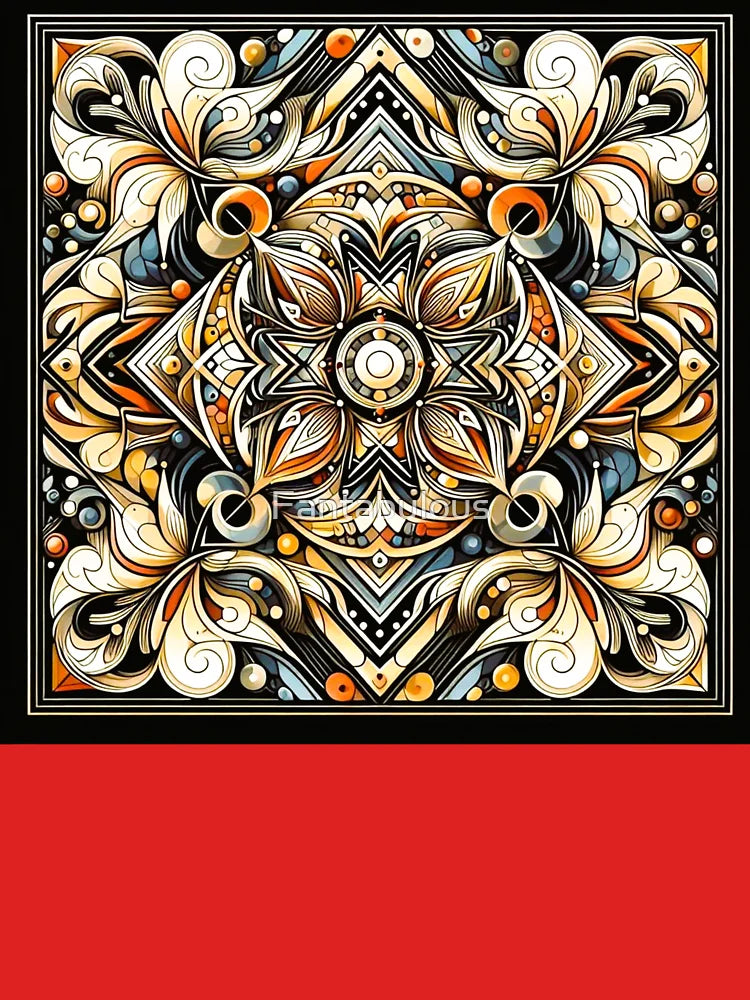 Vintage Mechanical Flower Pattern: Elegant Symmetrical Steampunk Art Classic T-Shirt
