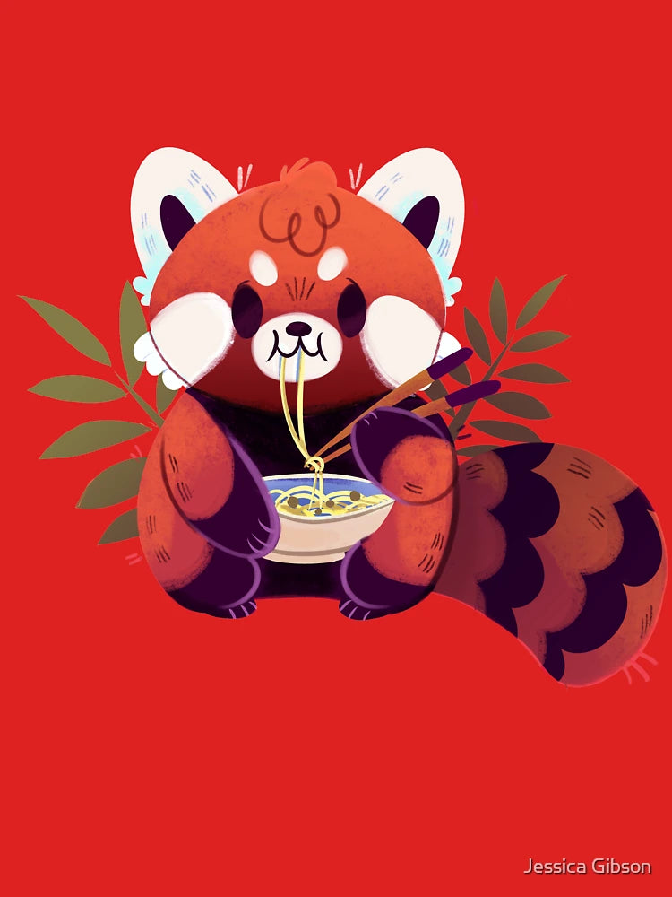 Red Panda Eating Ramen Classic T-Shirt