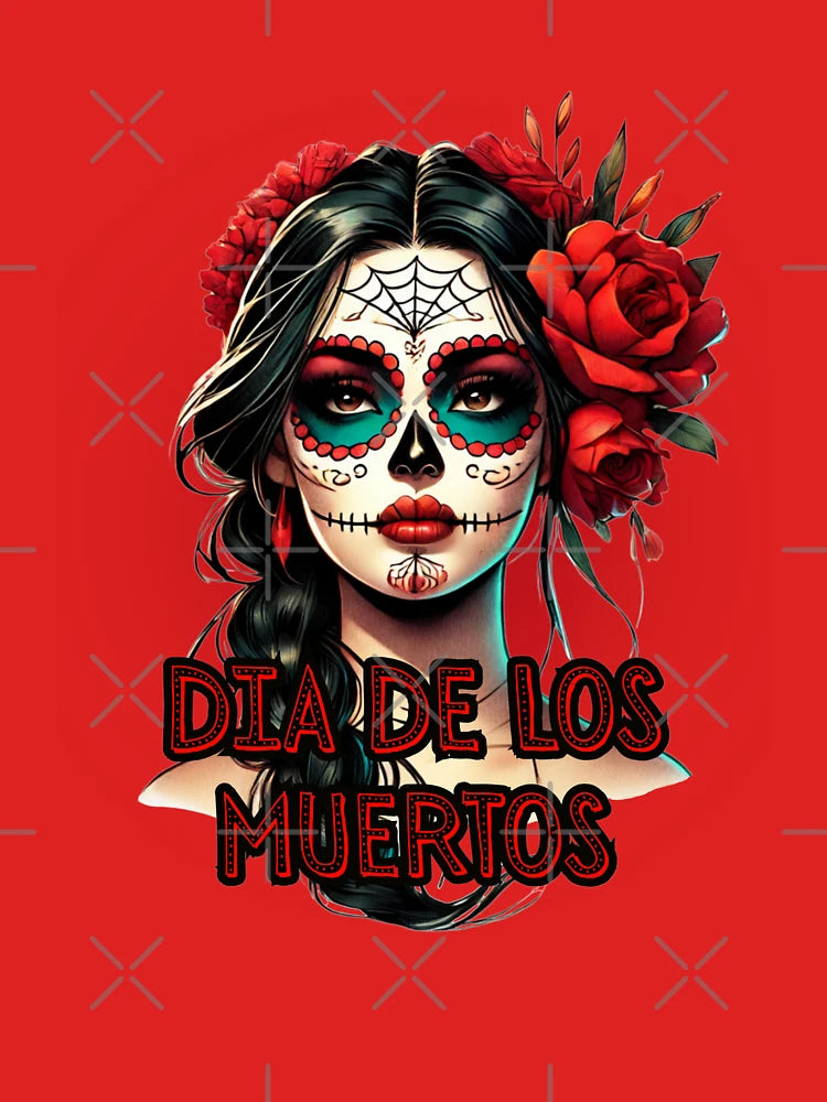 La Catrina – Día de los Muertos Sugar Skull Art (Red Version) Classic T-Shirt