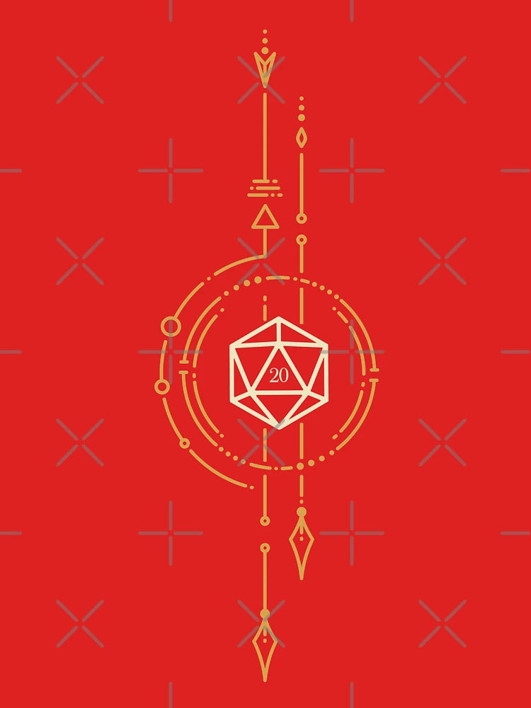 Sacred Geometry Minimalist Polyhedral D20 Dice Classic T-Shirt