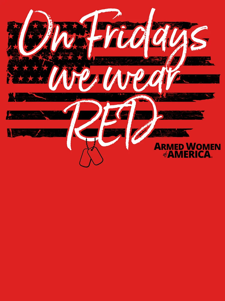 On Fridays We Wear RED - Armed Women of America Classic T-Shirt
