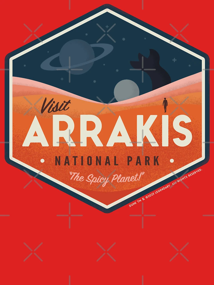 Visit Arrakis – The Spicy Planet! – Vintage National Park Travel badge Classic T-Shirt