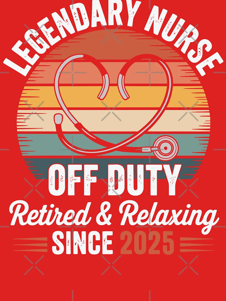 Retired Nurse 2025 | Nursing Legend Funny Retro Retirement Classic T-Shirt