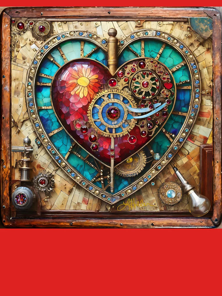 Steampunk Heart Series - Glass Sunflower Classic T-Shirt