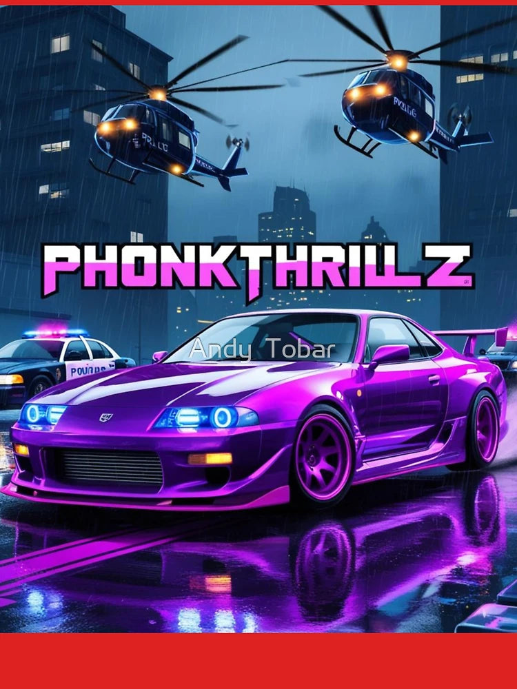 Hunted by Adrenaline – Phonkthrillz in Purple GTA Mode Classic T-Shirt