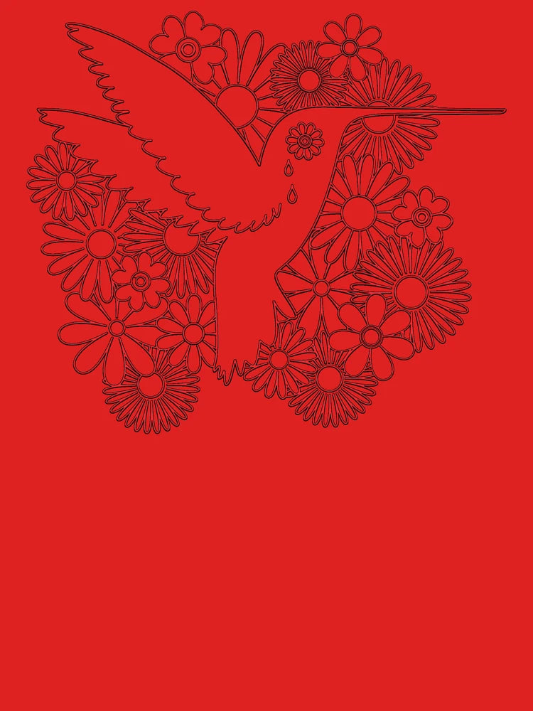 Picaflor Red Flowers Day of Dead Picaflor Clothing Classic T-Shirt