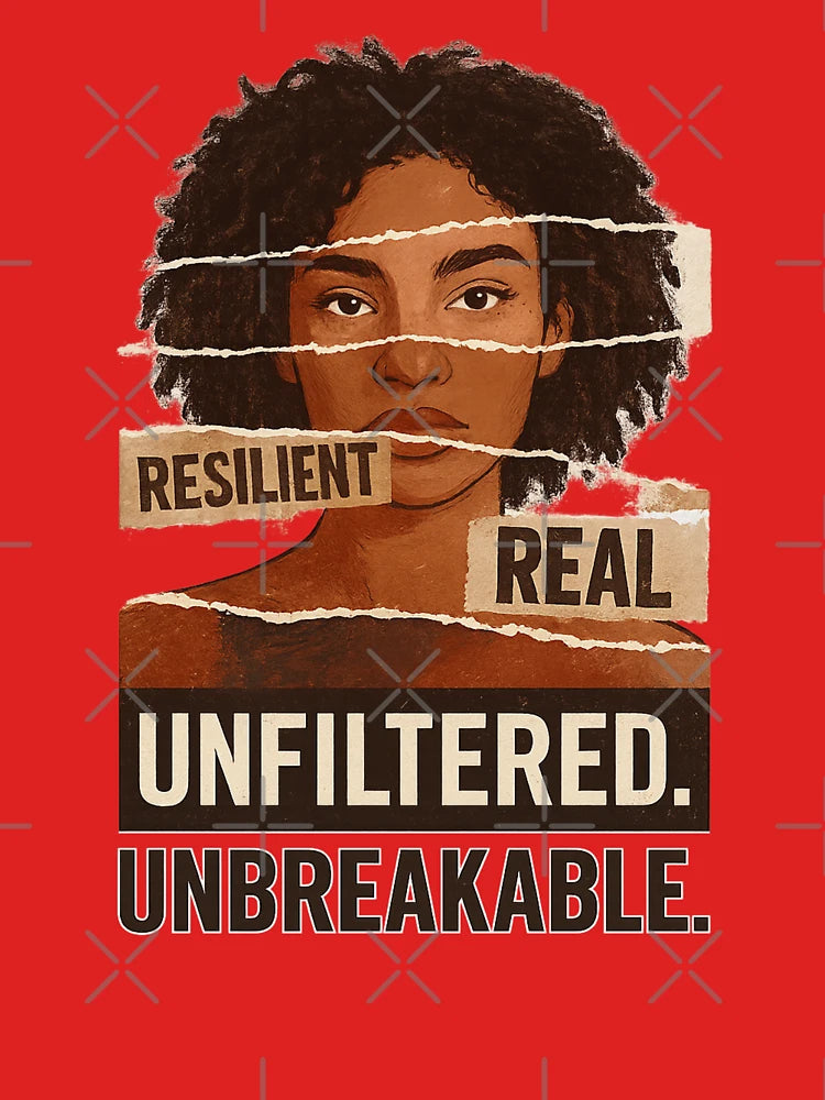 Resilient Real Unfiltered Unbreakable – Empowerment Art Classic T-Shirt