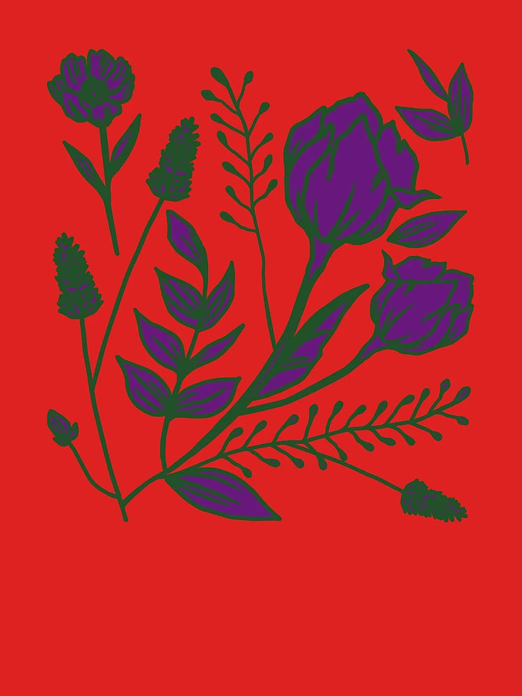Purple-flowers Classic T-Shirt