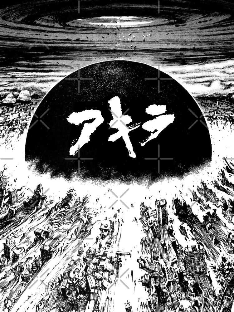 Akira cyberpunk city explosion poster Classic T-Shirt