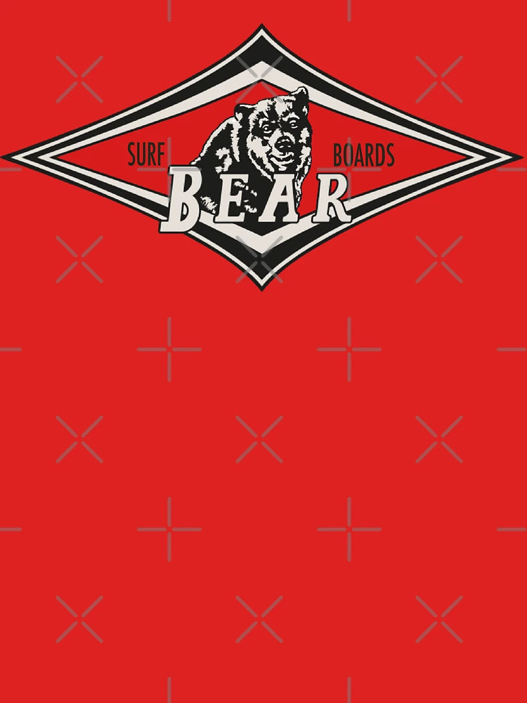 Vintage Surfing Bear Big Wednesday cult Surfboard red surf logo diamond retro T shirt  Classic T-Shirt
