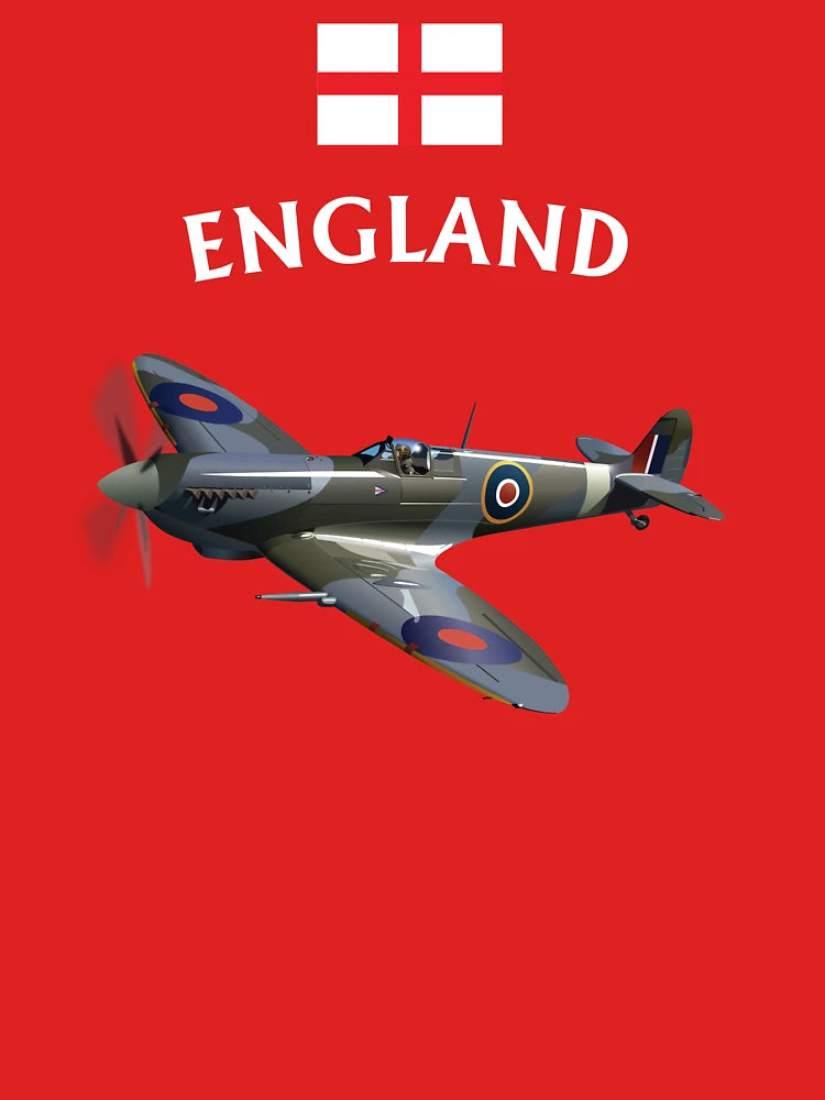 Quality England Spitfire items for sports fans or cool country visitor keepsakes Classic T-Shirt