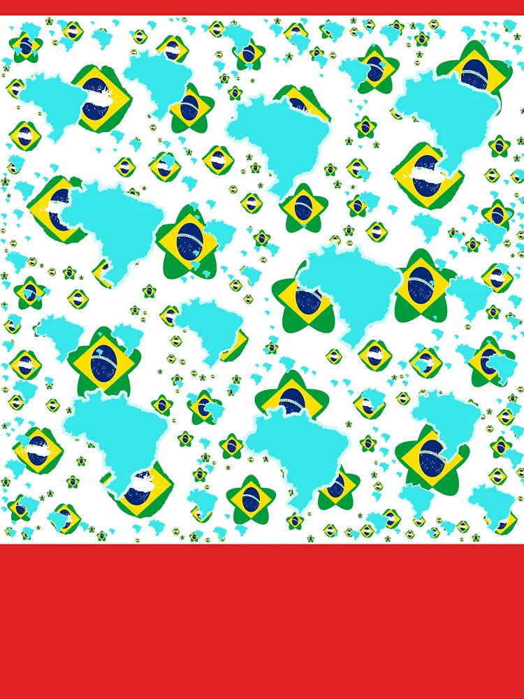 Brazil Montage With Country Shape Stars And Flag Overlays | Brésil Montage avec superposition de drapeaux et d'étoiles | Brasil Montaje con sobreimpresiones de bandera y estrellas en forma de país Classic T-Shirt
