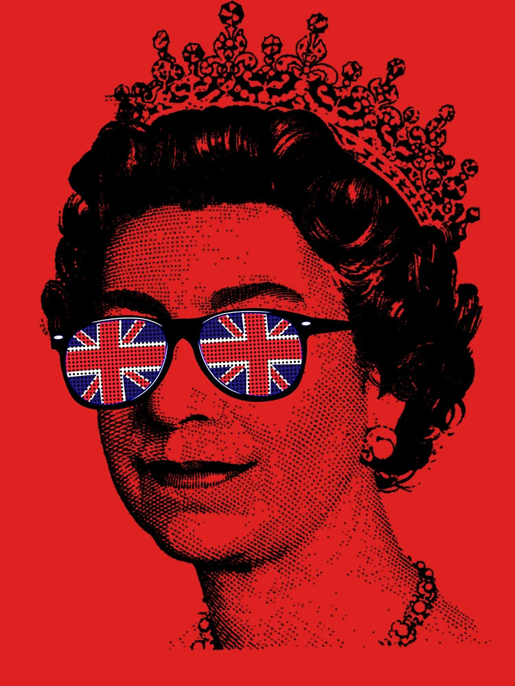 Queen's Platinum Jubilee. Union Jack Sunglasses Queen Classic T-Shirt