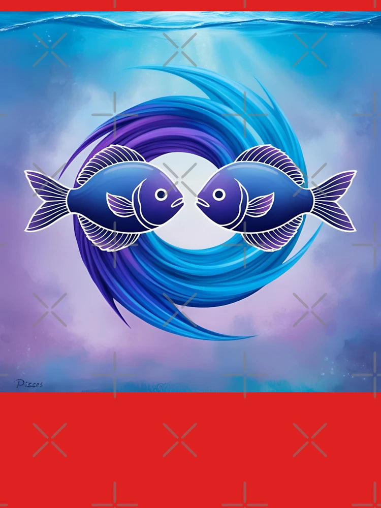 "Pisces Dream – Mystical Zodiac Fish in Ocean Blues" Classic T-Shirt