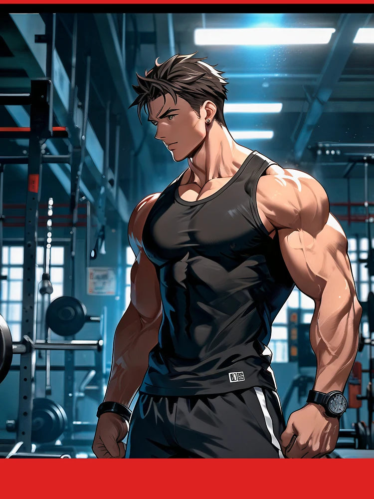Anime Gym Beast | Shredded Fitness Warrior Classic T-Shirt