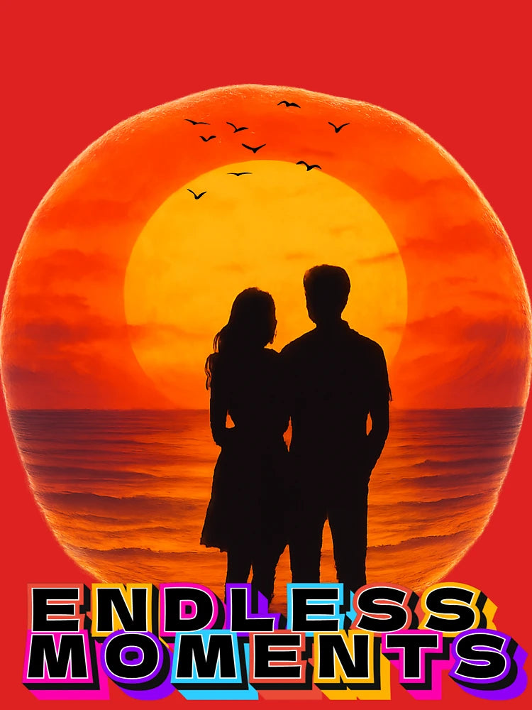 Romantic Sunset Couple Silhouette – Beach Love Art for Summer T-Shirts Classic T-Shirt