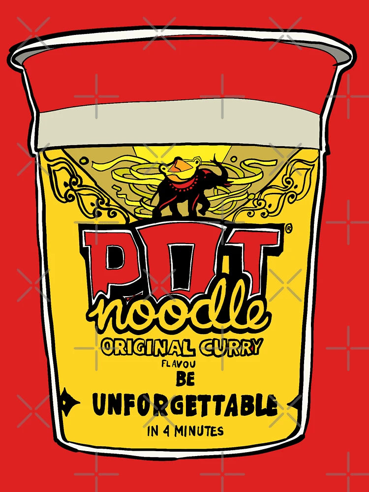 Pot Noodle pots of curry. Pot Noodle inspired Tee shirt Classic T-Shirt