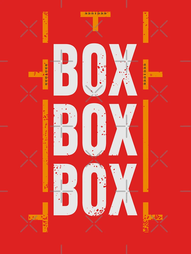 'Box Box Box' Formula 1 Racing Pitstop Design Classic T-Shirt