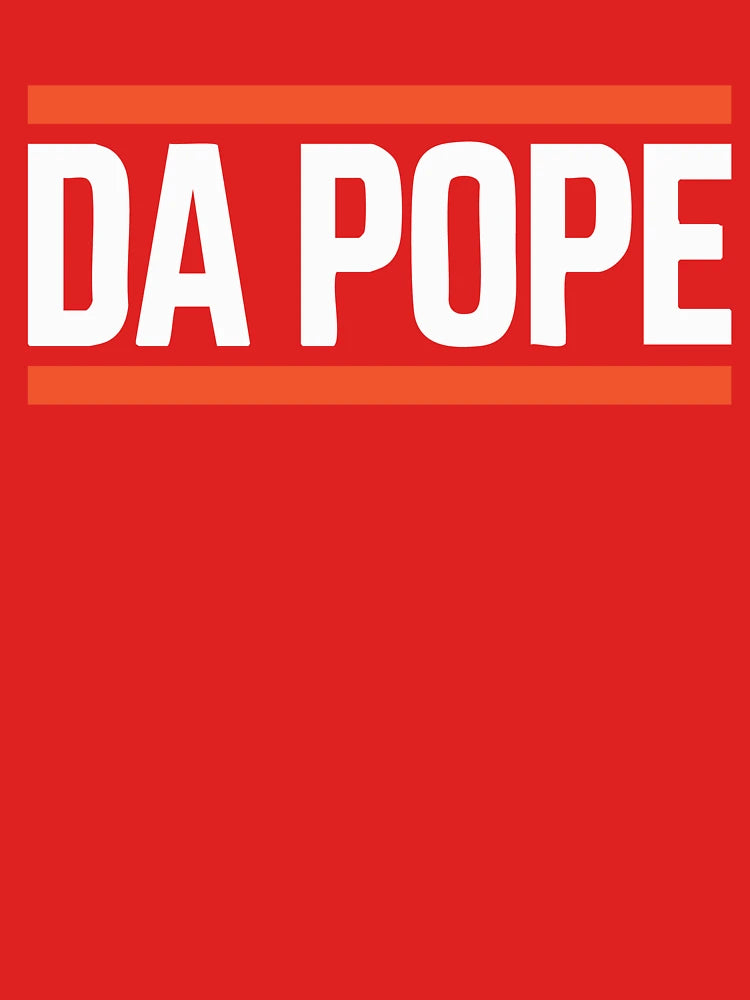 DA POPE T-Shirt | Minimalist Chicago Humor, Bold Typographic Tee Classic T-Shirt