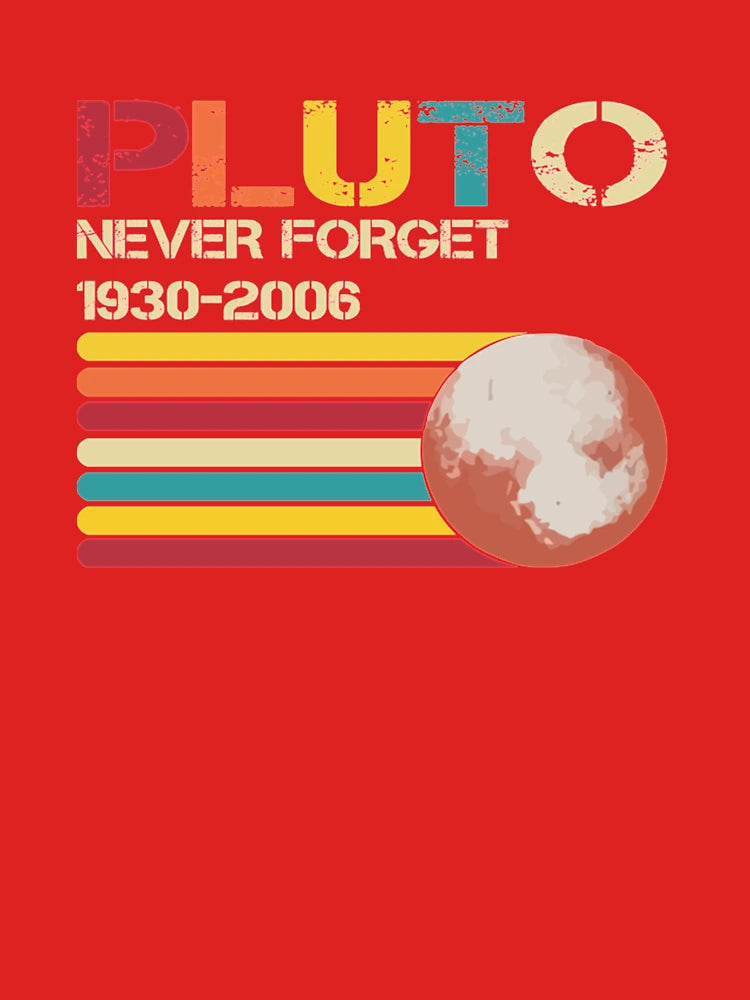 Pluto Never Forget 1930-2006 Retro Vintage Style Classic T-Shirt