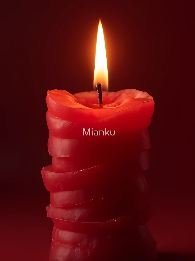 Burning candle layered candle in red Classic T-Shirt