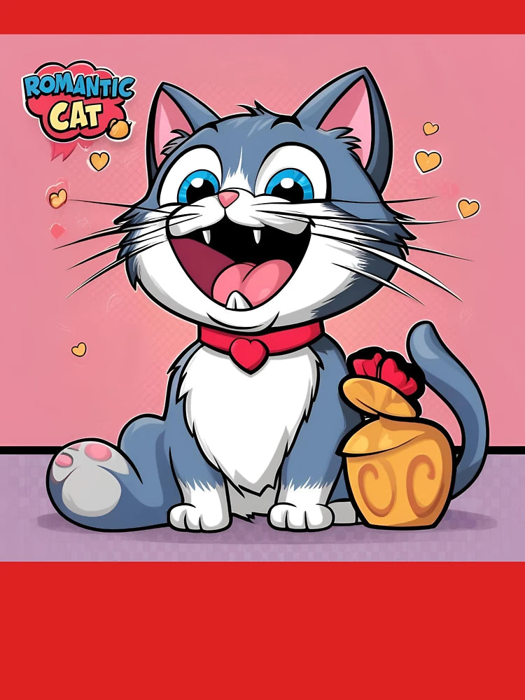 Cute romantic cat Classic T-Shirt