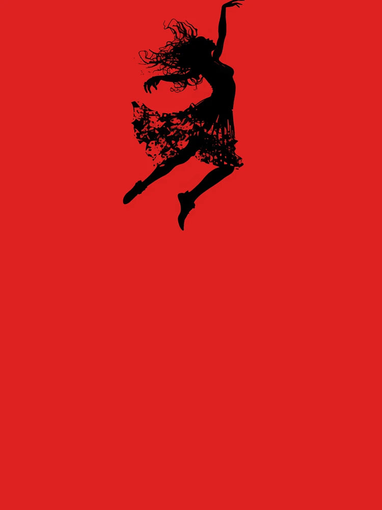 Dancer in Flight Silhouette Art Print Classic T-Shirt