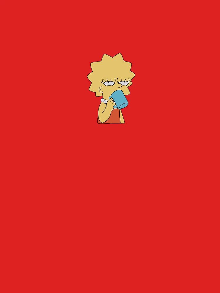 Tired Lisa Simpson Drinking Coffee Classic T-Shirt
