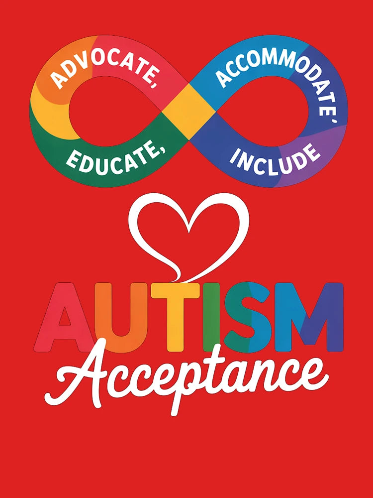Autism Acceptance T-Shirt | Rainbow Infinity Neurodiversity Advocate Tee Classic T-Shirt