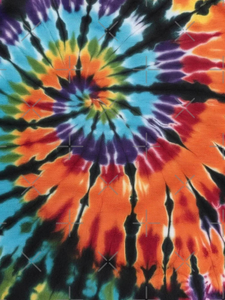 Beautiful Spiral Dye with Blue, orange and purple tie dye - colorful or playful tie-dye print Classic T-Shirt