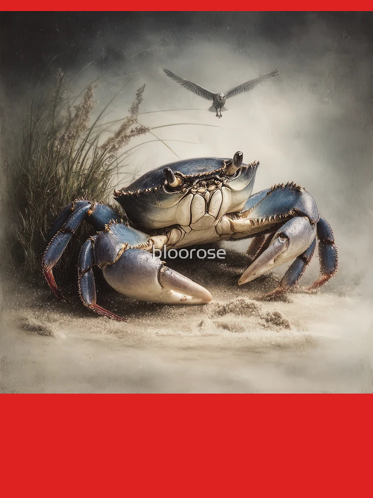 "Majestic Blue Crab in Coastal Habitat" Classic T-Shirt