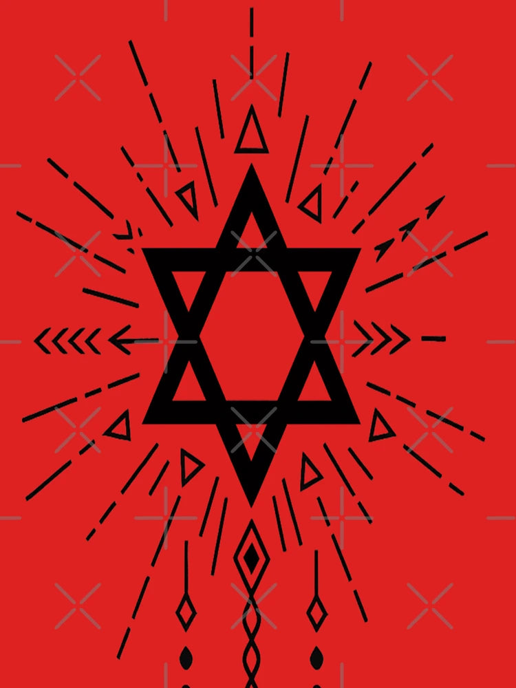 Sacred Geometric Starburst Design - Mystical Symbolic Art Classic T-Shirt