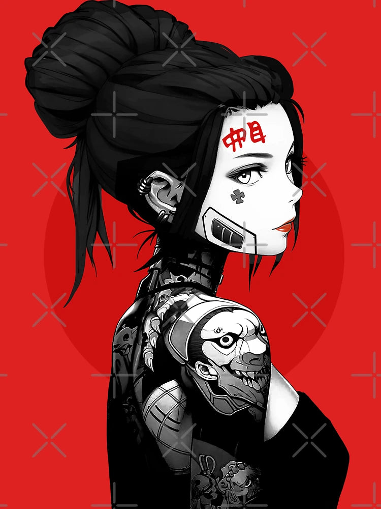 Vaporwave Cyberpunk Aesthetic Girl Classic T-Shirt